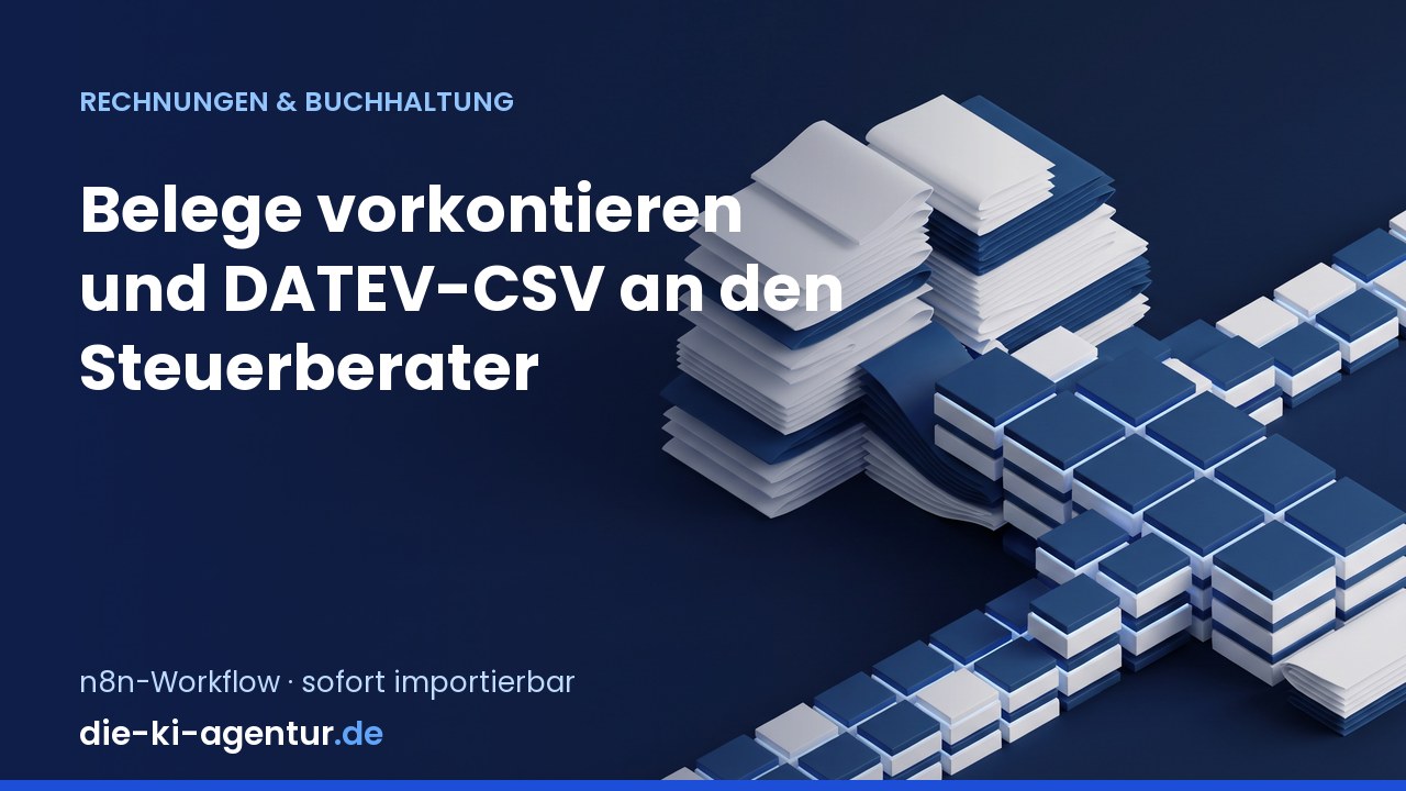 Belege vorkontieren und DATEV-CSV erzeugen